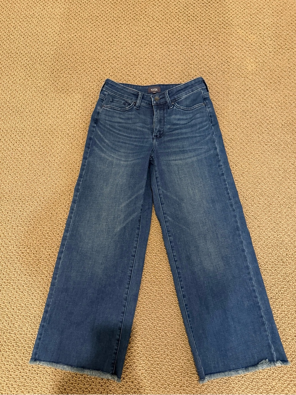 NYDJ Teresa Wide-Leg Jeans, Size 0